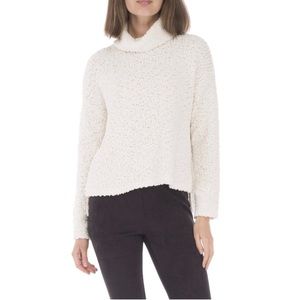 NWOT BOBEAU POPCORN KNIT TURTLENECK SWEATER